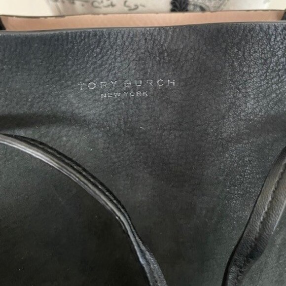 Tory Burch T-Grommet Leather Bucket Bag w Drawstring - Picture 12 of 16